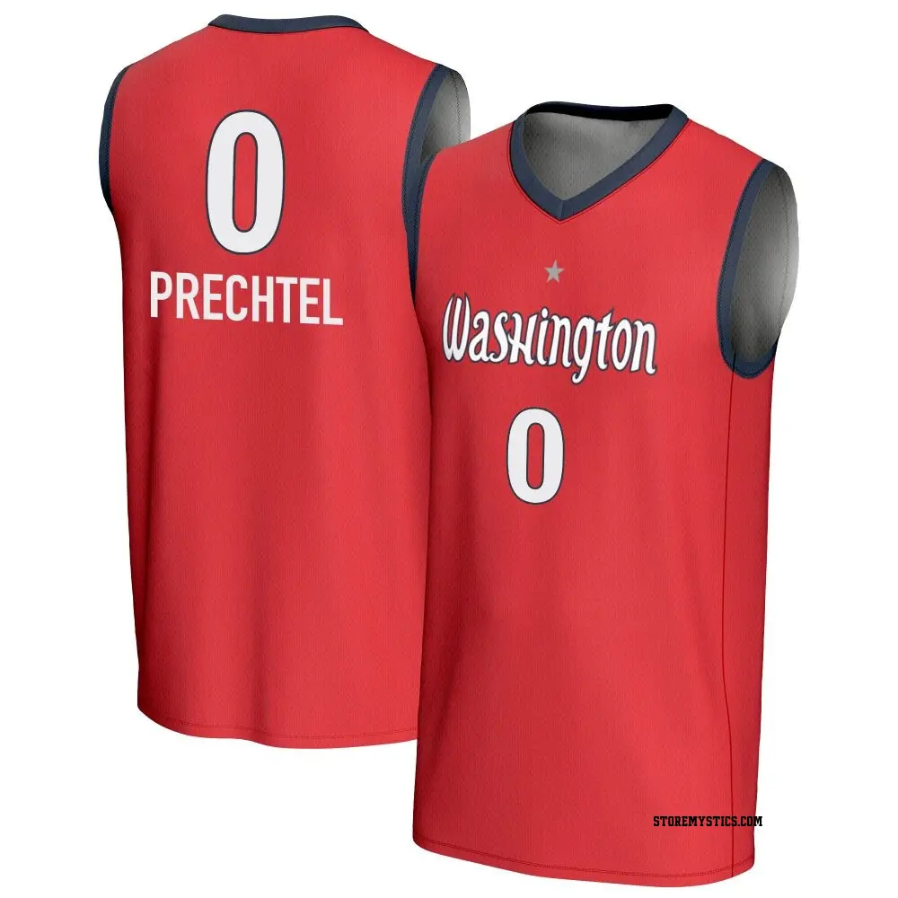 Youth Ashten Prechtel ＃0 Replica Red Washington Mystics Lightweight Jersey
