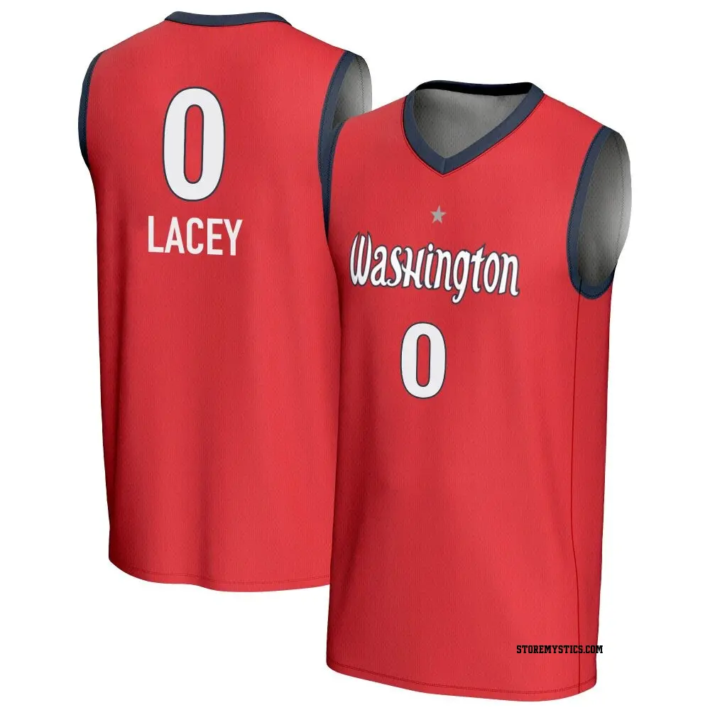 Youth JoJo Lacey ＃0 Replica Red Washington Mystics Lightweight Jersey